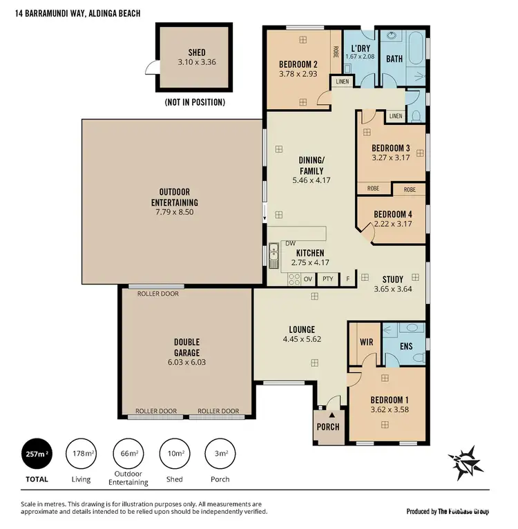 Floorplan of Homely house listing, 14 Barramundi Way, Aldinga Beach SA 5173