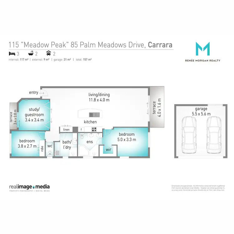 Floorplan of Homely unit listing, 115/85 Palm Meadows Drive, Carrara QLD 4211