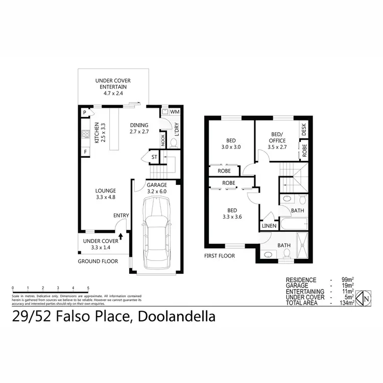 Floorplan of Homely townhouse listing, 29/52 Falso Place, Doolandella QLD 4077