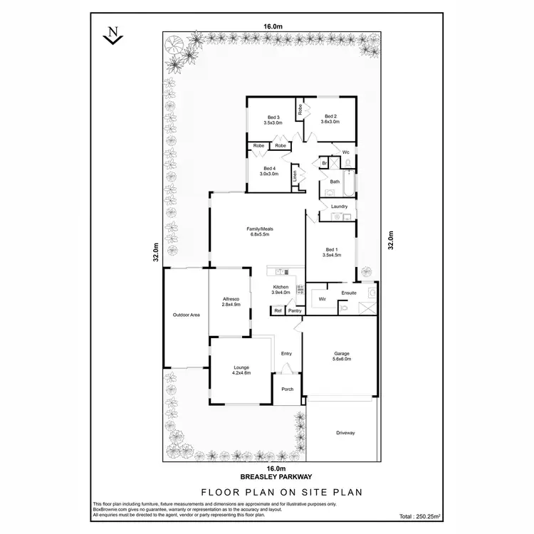 Floorplan of Homely house listing, 63 Breasley Parkway, Point Cook VIC 3030