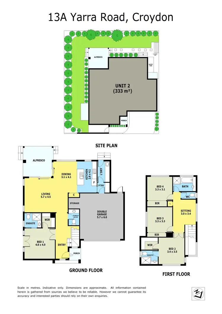 Floorplan of Homely townhouse listing, 13a Yarra Road, Croydon VIC 3136