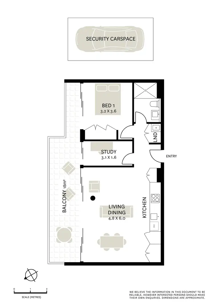 Floorplan of Homely apartment listing, 304/110 Elliott Street, Balmain NSW 2041