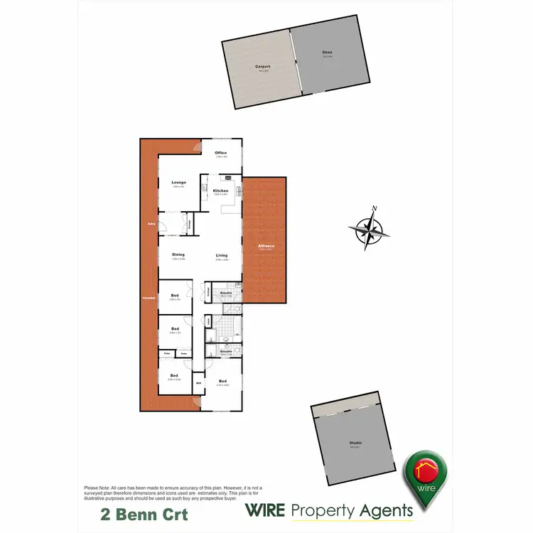 Floorplan of Homely house listing, 2 Benn Court, Highfields QLD 4352