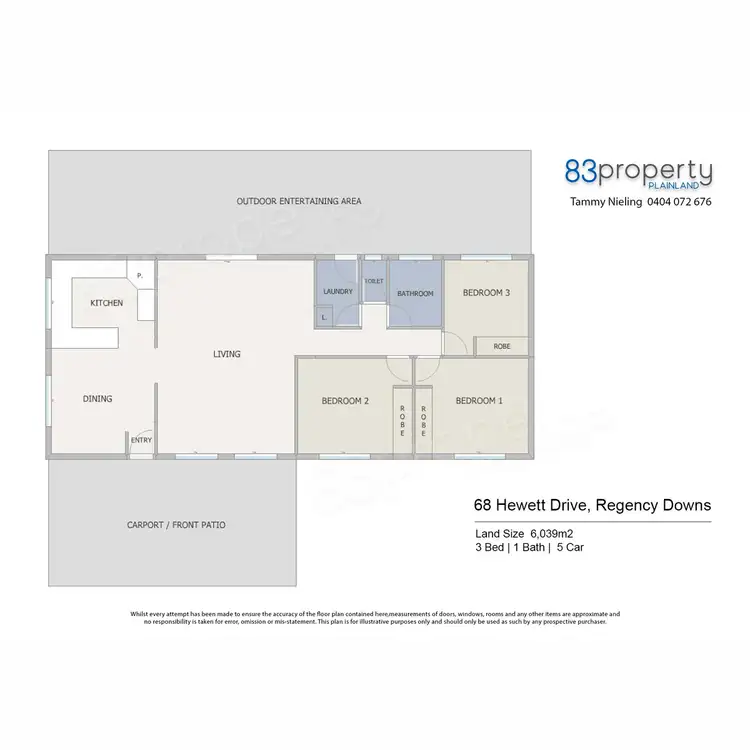 Floorplan of Homely house listing, 68 Hewett Drive, Regency Downs QLD 4341
