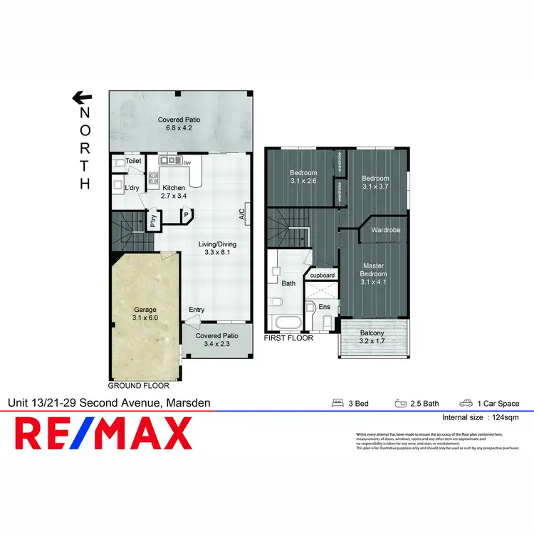 Floorplan of Homely townhouse listing, 13/21-29 Second Avenue, Marsden QLD 4132
