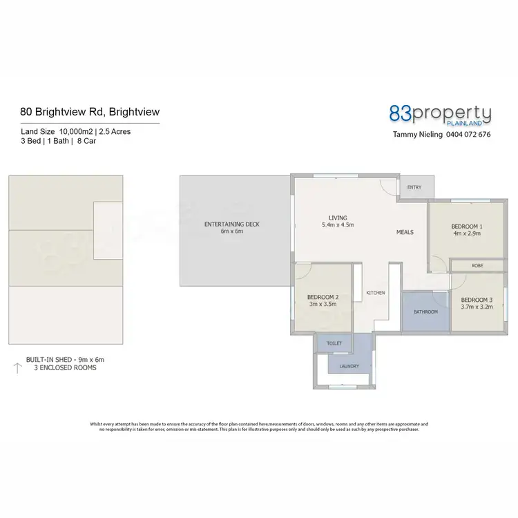 Floorplan of Homely house listing, 80 Brightview Road, Brightview QLD 4311