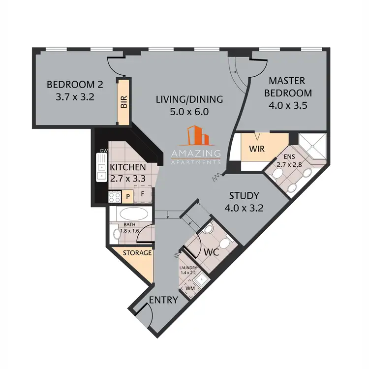 Floorplan of Homely apartment listing, 229 Queen Street, Brisbane City QLD 4000