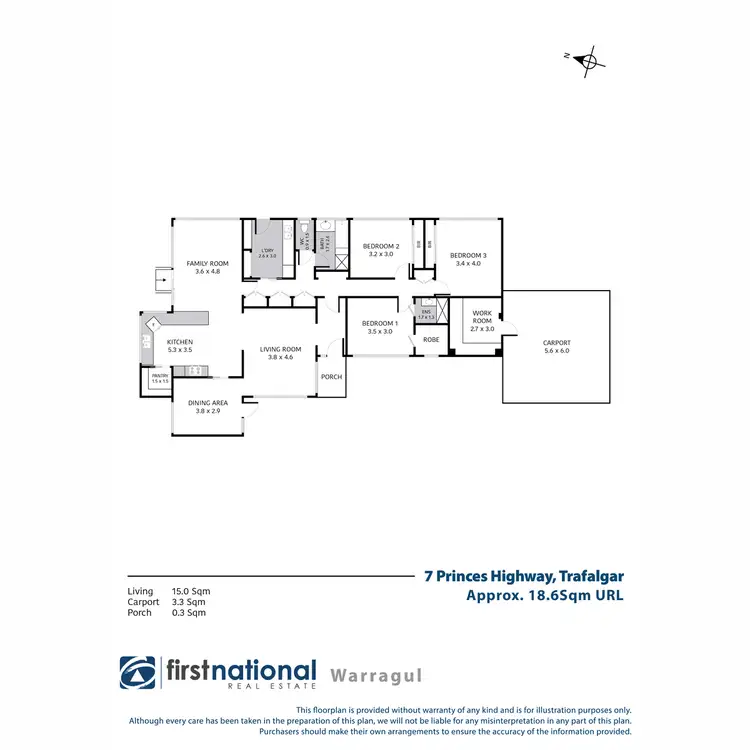 Floorplan of Homely house listing, 7 Princes Highway, Trafalgar VIC 3824