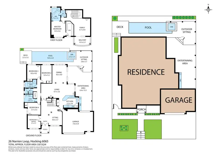 Floorplan of Homely house listing, 26 Narrien Loop, Hocking WA 6065