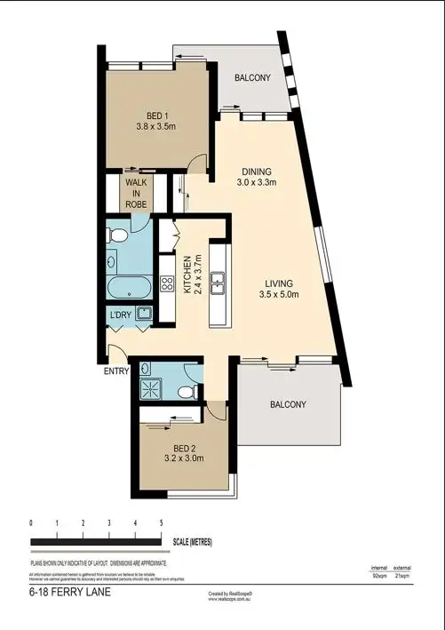 Floorplan of Homely unit listing, 6/18 Ferry Lane, Bulimba QLD 4171