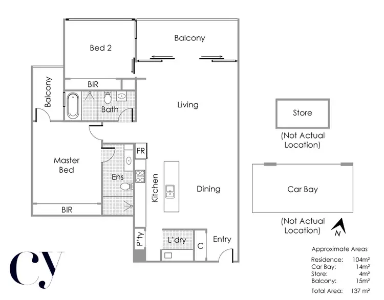 Floorplan of Homely apartment listing, 6/32 Henry Street, Fremantle WA 6160
