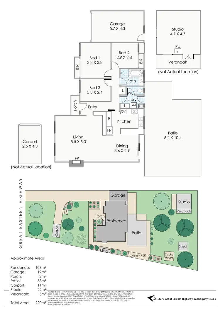 Floorplan of Homely semi-detached listing, 3970 Great Eastern Highway, Mahogany Creek WA 6072