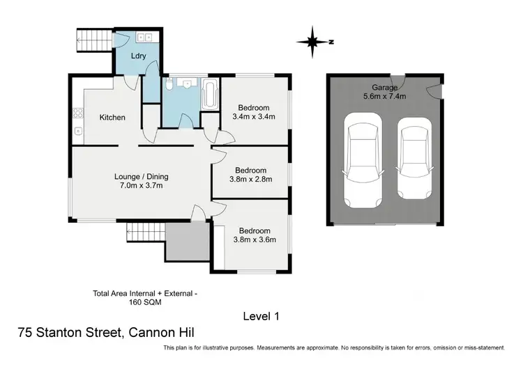 Floorplan of Homely house listing, 75 Stanton Street, Cannon Hill QLD 4170