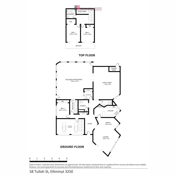 Floorplan of Homely house listing, 58 Tulloh Street, Elliminyt VIC 3250
