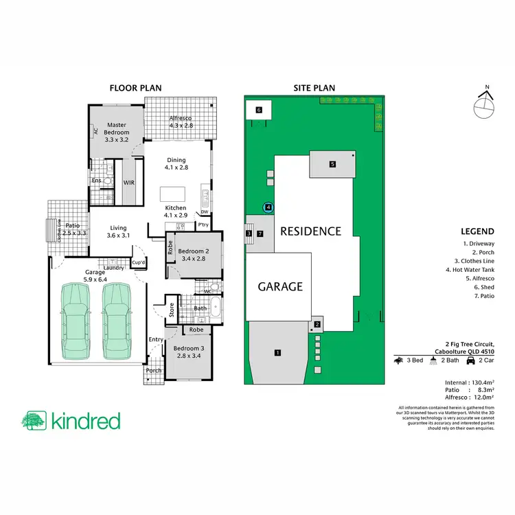 Floorplan of Homely house listing, 2 Fig Tree Circuit, Caboolture QLD 4510
