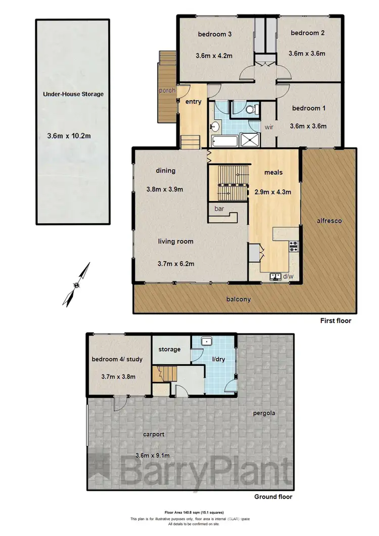 Floorplan of Homely house listing, 23 Hazel Street, Cockatoo VIC 3781