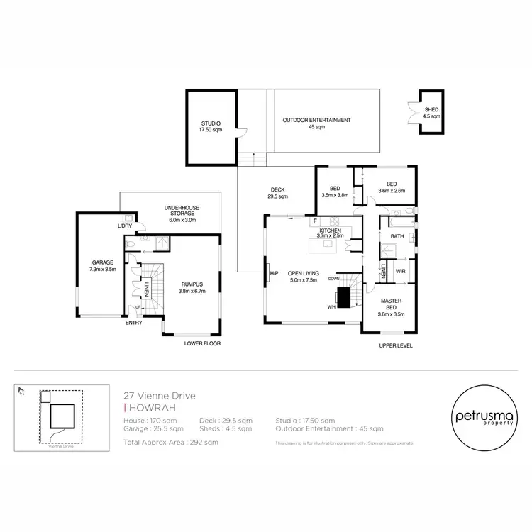 Floorplan of Homely house listing, 27 Vienne Drive, Howrah TAS 7018