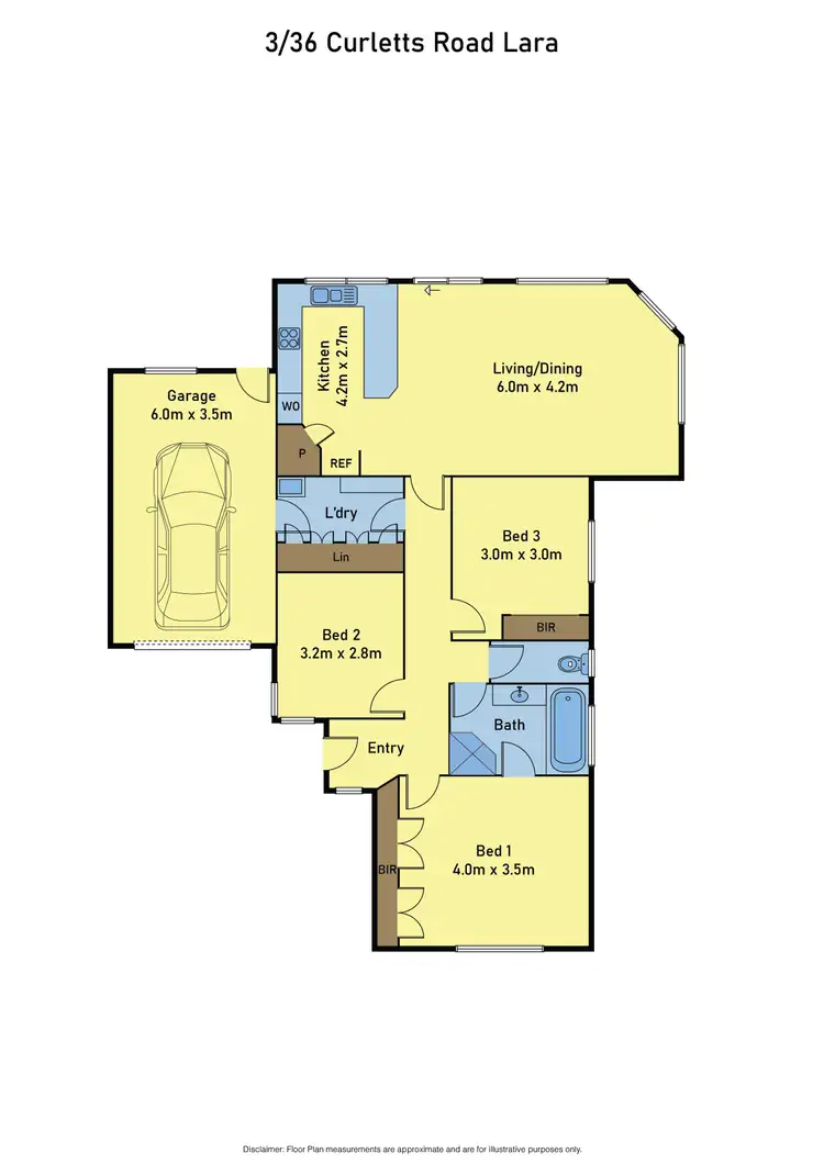 Floorplan of Homely house listing, 3/36 Curletts Road, Lara VIC 3212