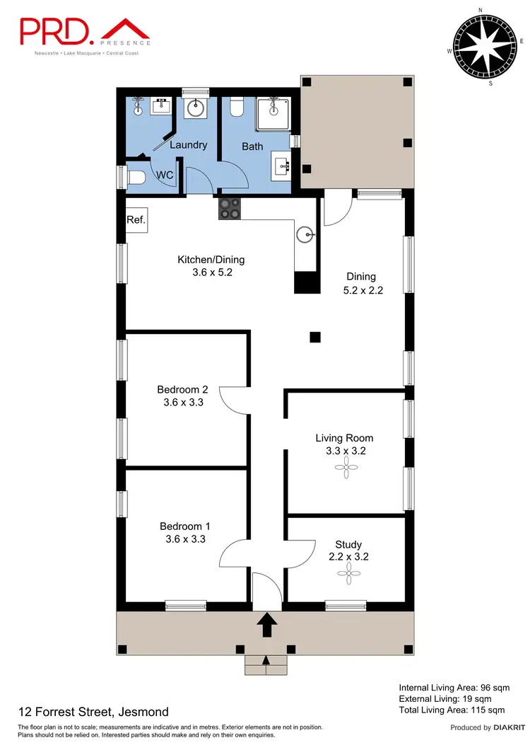 Floorplan of Homely house listing, 12 Forrest Street, Jesmond NSW 2299