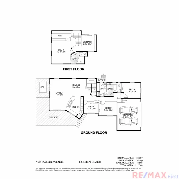Floorplan of Homely house listing, 109 Taylor Avenue, Golden Beach QLD 4551