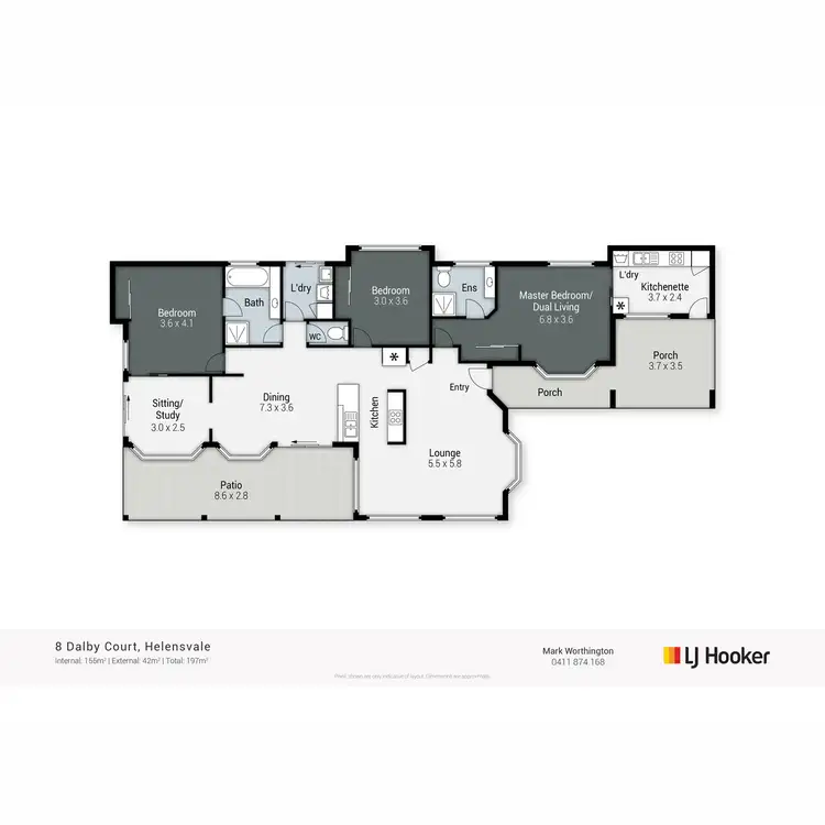Floorplan of Homely house listing, 8 Dalby Court, Helensvale QLD 4212