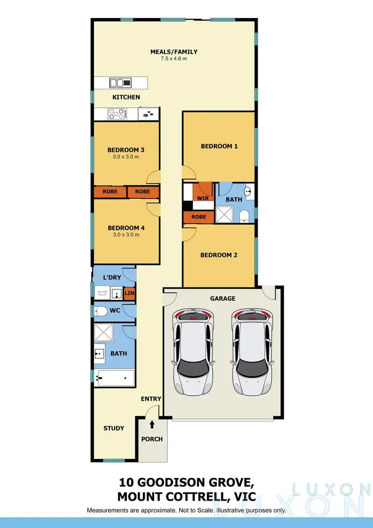Floorplan of Homely house listing, 10 Goodison Grove, Tarneit VIC 3029