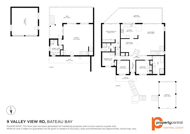 Floorplan of Homely house listing, 9 Valley View Road, Bateau Bay NSW 2261