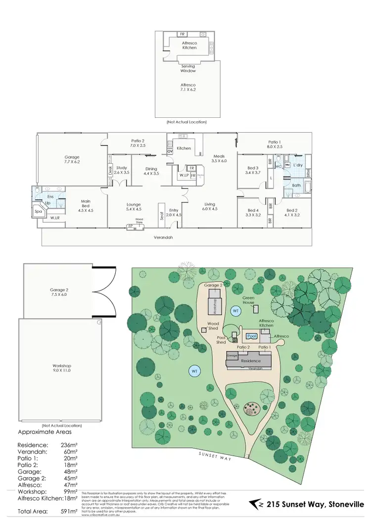 Floorplan of Homely house listing, 215 Sunset Way, Stoneville WA 6081