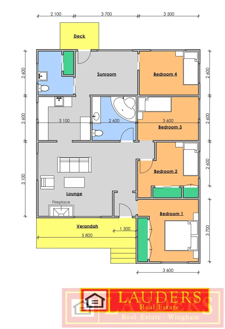 Floorplan of Homely house listing, 80 Queen Street North, Wingham NSW 2429