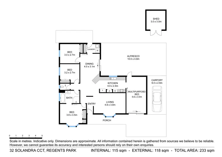 Floorplan of Homely house listing, 32 Solandra Circuit, Regents Park QLD 4118