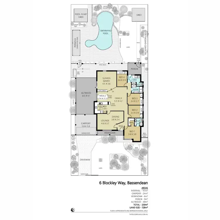 Floorplan of Homely house listing, 6 Blockley Way, Bassendean WA 6054