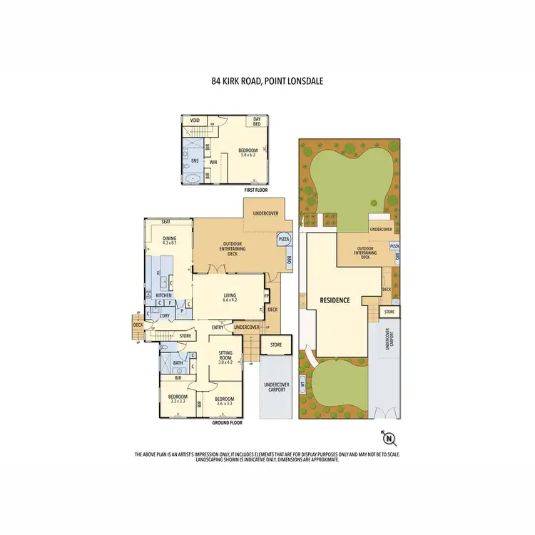 Floorplan of Homely house listing, 84 Kirk Road, Point Lonsdale VIC 3225