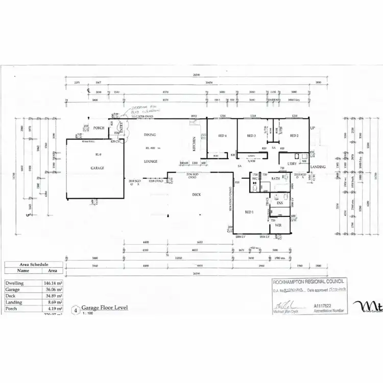 Floorplan of Homely house listing, 4 Acacia Grove, Lammermoor QLD 4703