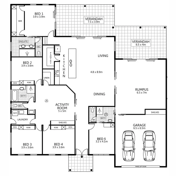 Floorplan of Homely house listing, 15 Monscott Place, Forest Glen QLD 4556