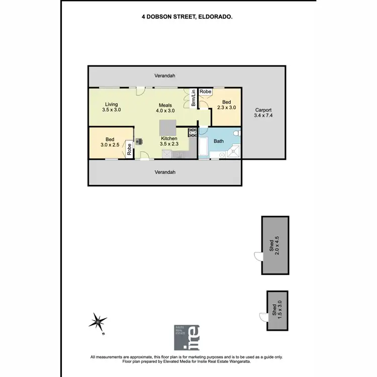 Floorplan of Homely house listing, 4 Dobson Street, Eldorado VIC 3746