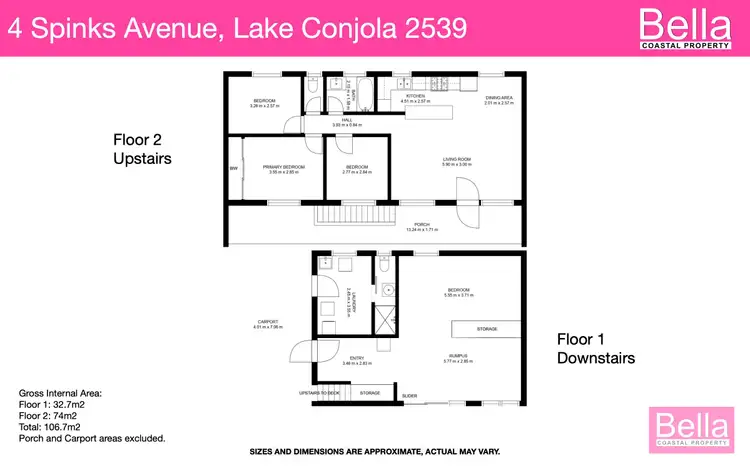 Floorplan of Homely house listing, 4 Spinks Avenue, Lake Conjola NSW 2539