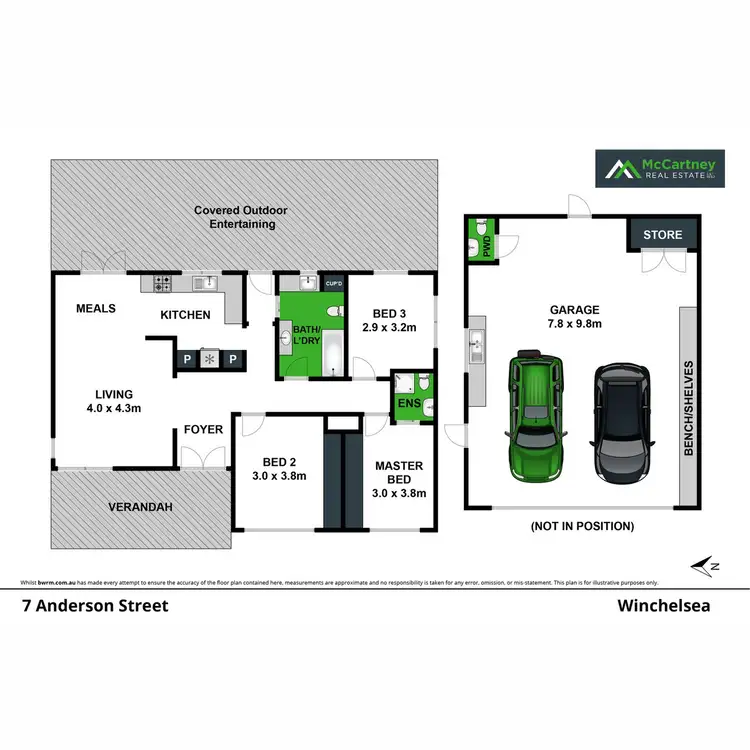 Floorplan of Homely house listing, 7 Anderson Street, Winchelsea VIC 3241