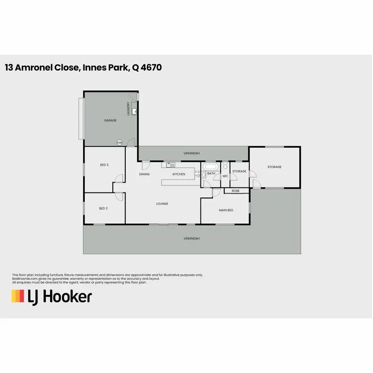 Floorplan of Homely house listing, 13 Amronel Close, Innes Park QLD 4670