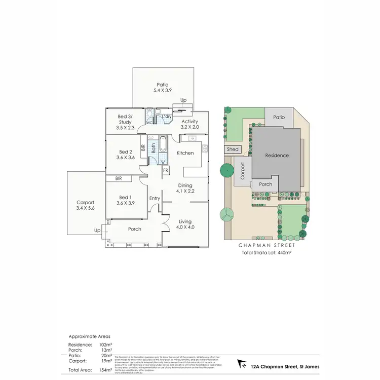 Floorplan of Homely house listing, 12A Chapman Road, St James WA 6102