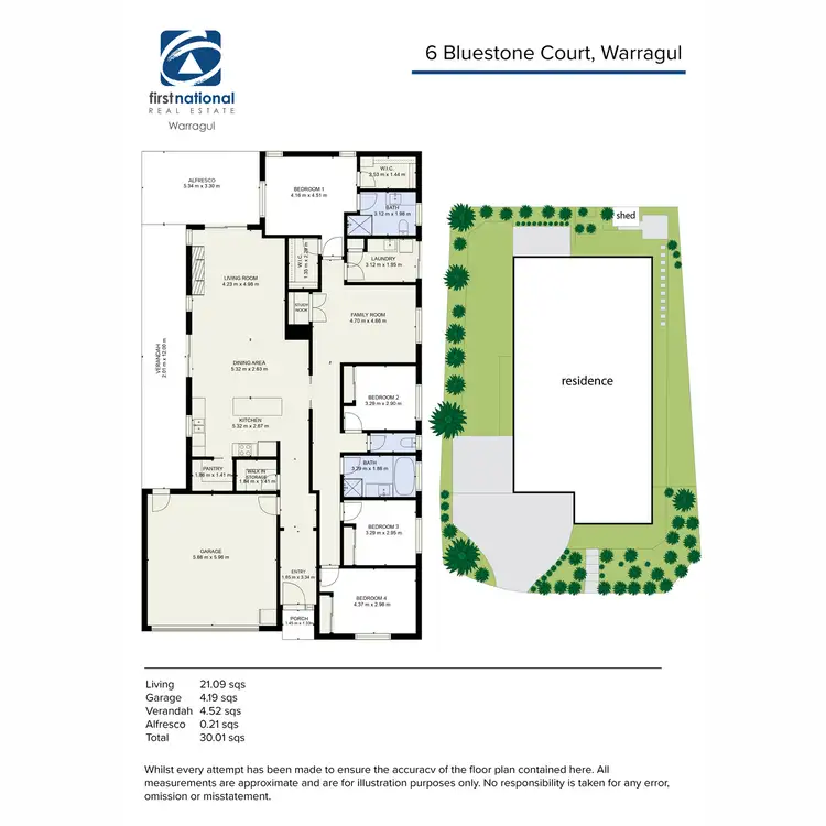 Floorplan of Homely house listing, 6 Bluestone Court, Warragul VIC 3820