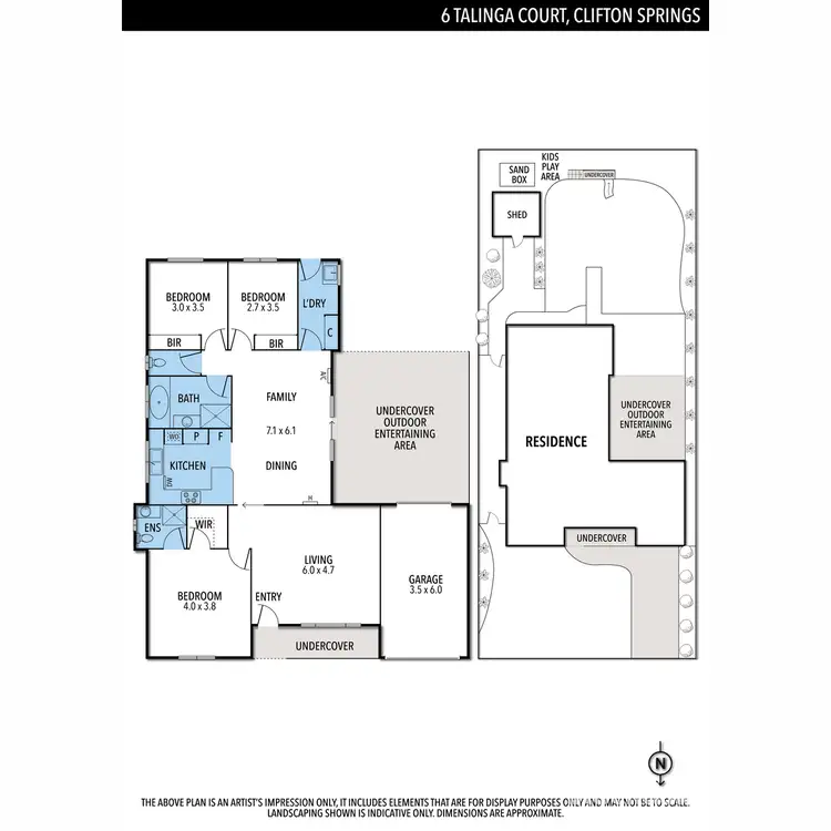 Floorplan of Homely house listing, 6 Talinga Court, Clifton Springs VIC 3222