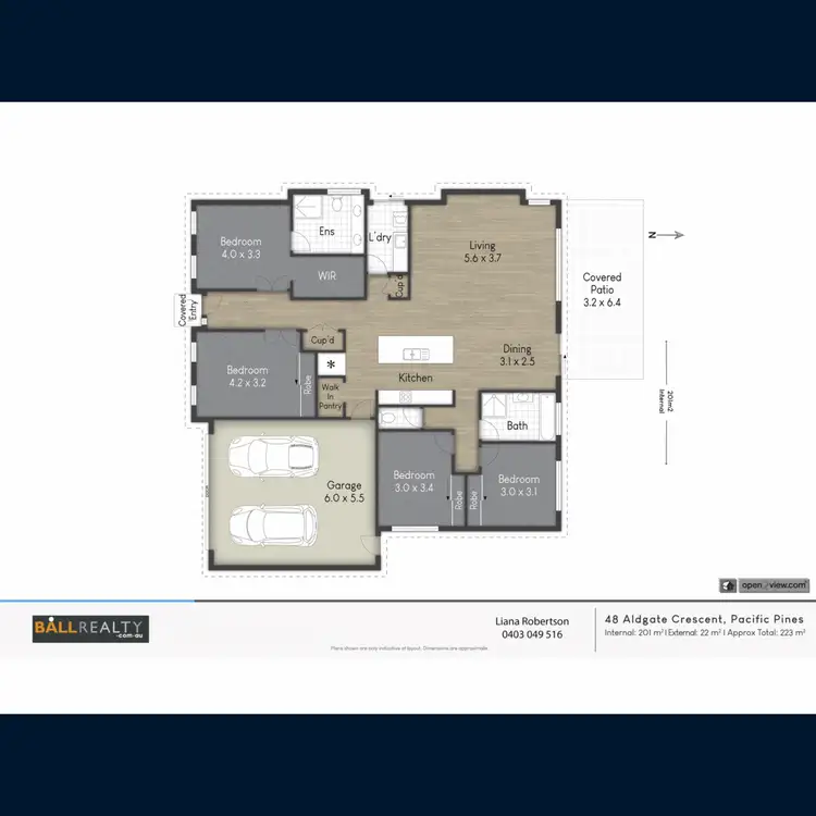 Floorplan of Homely house listing, 48 Aldgate Crescent, Pacific Pines QLD 4211