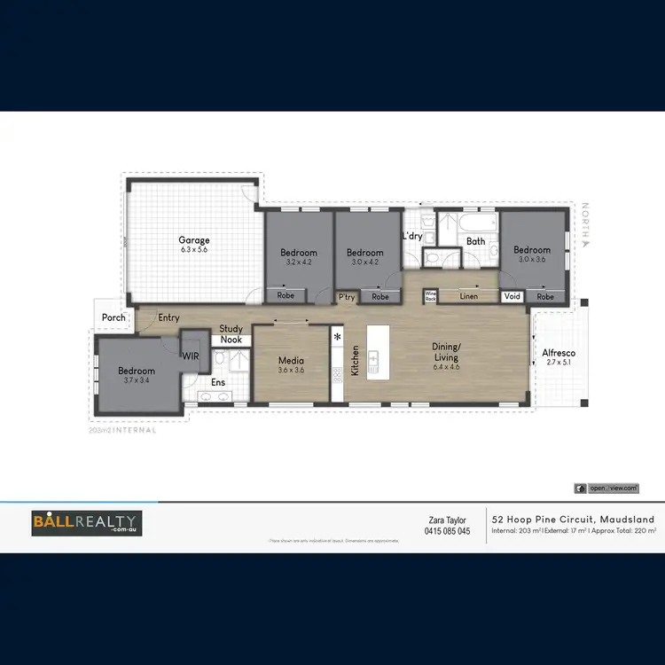Floorplan of Homely house listing, 52 Hoop Pine Circuit, Maudsland QLD 4210