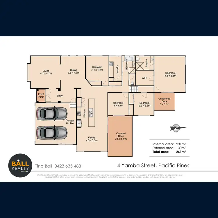 Floorplan of Homely house listing, 4 Yamba Street, Pacific Pines QLD 4211