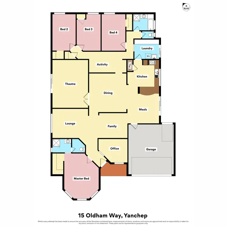 Floorplan of Homely house listing, 15 Oldham Way, Yanchep WA 6035