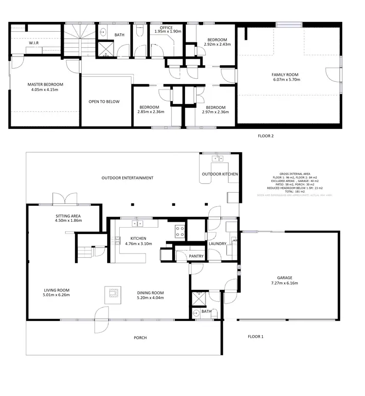 Floorplan of Homely house listing, 105 Lumby Lane, Kergunyah VIC 3691