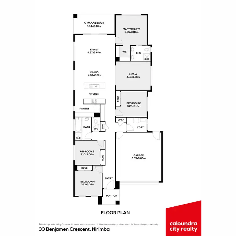Floorplan of Homely house listing, 33 Benjamen Crescent, Nirimba QLD 4551