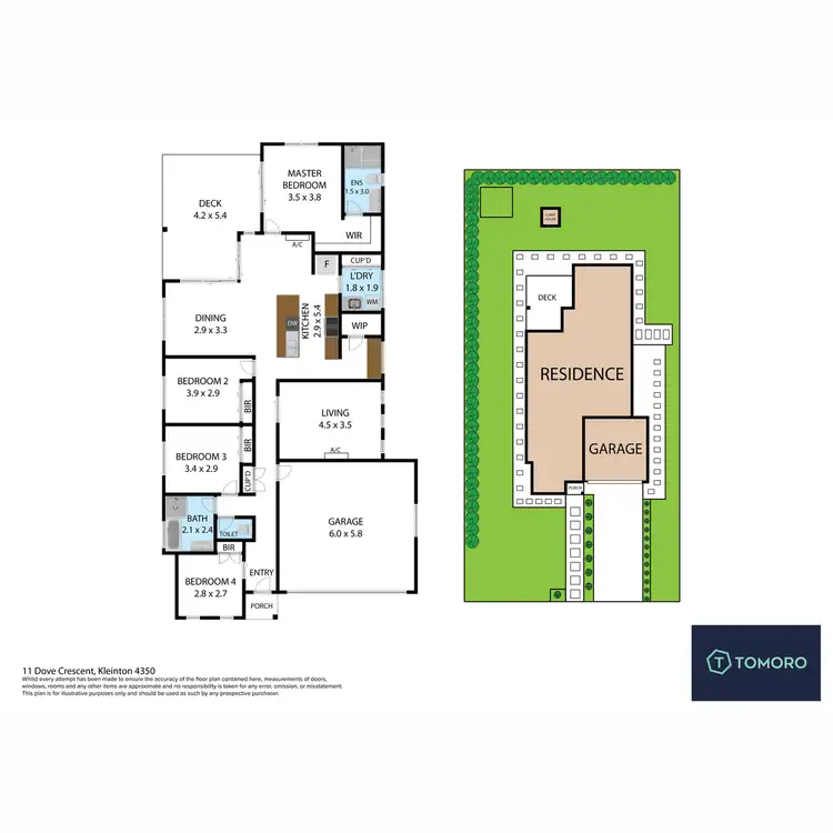 Floorplan of Homely house listing, 11 Dove Crescent, Kleinton QLD 4352