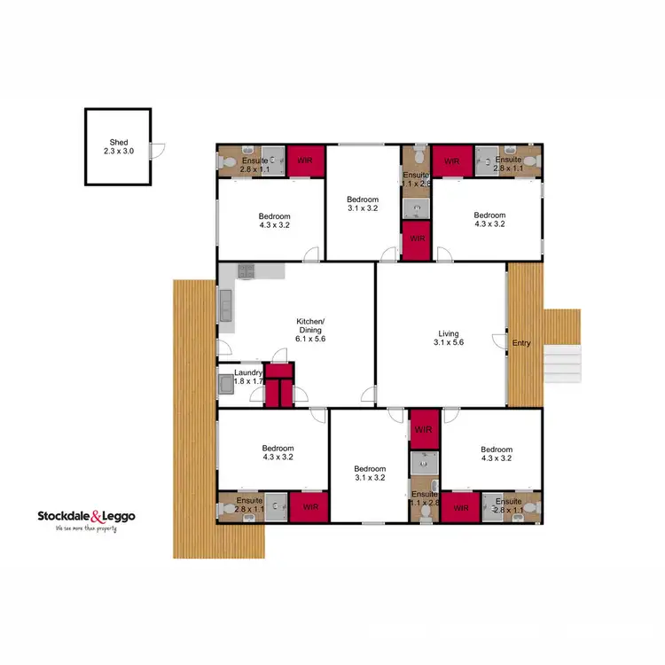 Floorplan of Homely house listing, 16 Ikara Way, Churchill VIC 3842