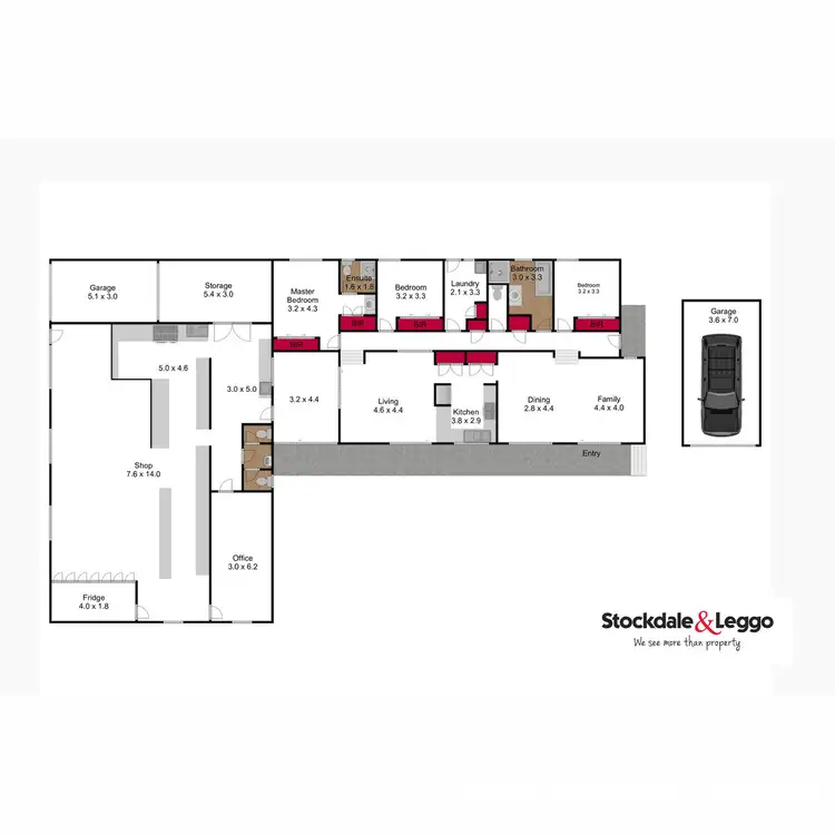Floorplan of Homely house listing, 39-43 Blackwood Crescent, Churchill VIC 3842